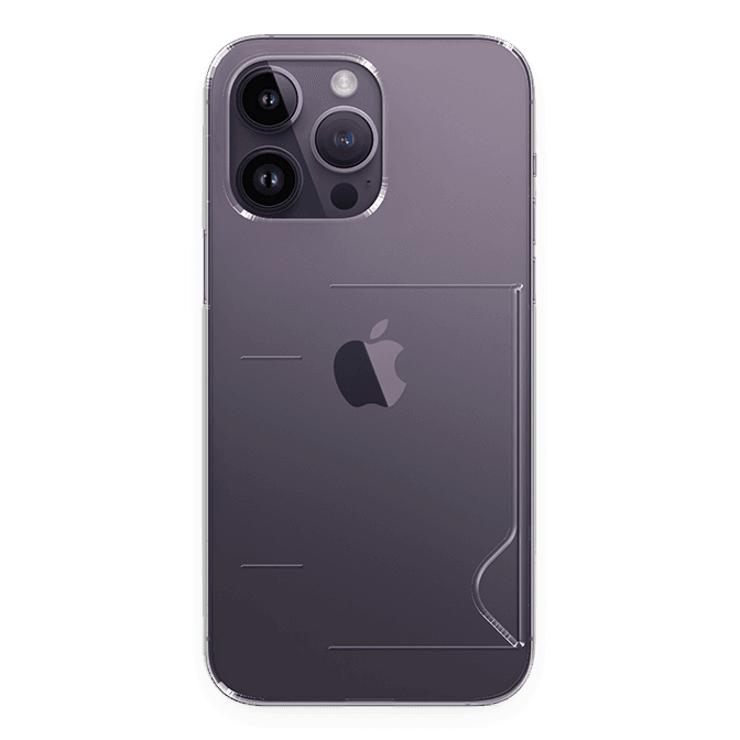 아이폰 14 Pro Max 반투명 카드 케이스 - 1